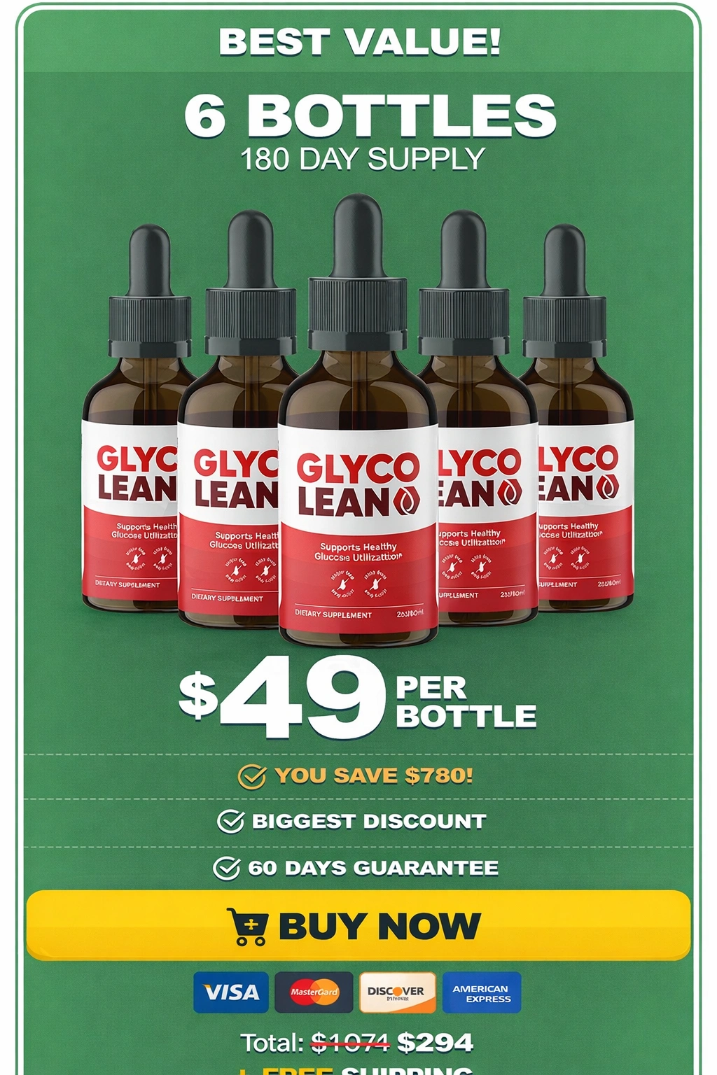 GlycoLean - 6 Bottle