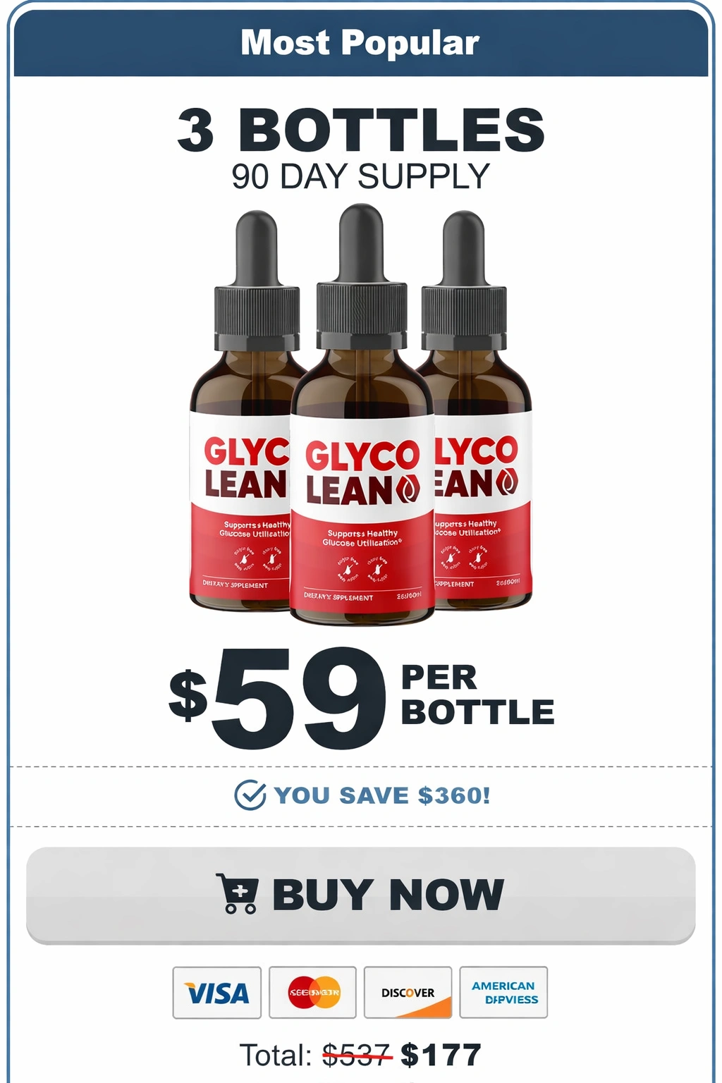 GlycoLean  - 3 Bottle